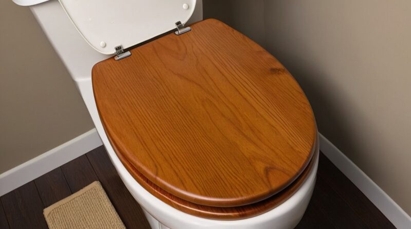 How to clean wood toilet seat